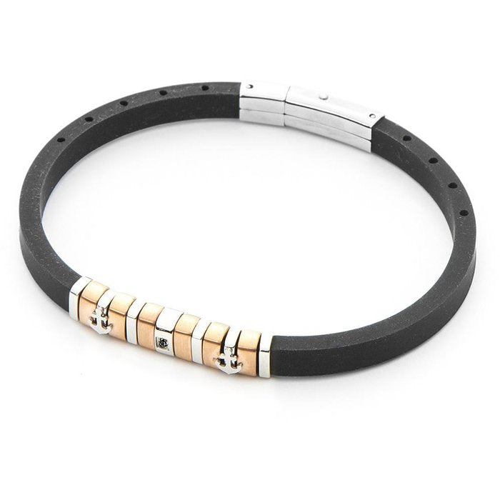 Bracciale Caucciù e Ancore