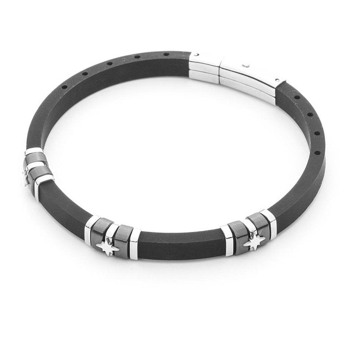 Bracciale Caucciù e rosa dei venti
