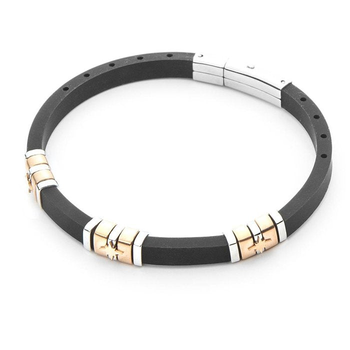 Bracciale Caucciù e rosa dei venti