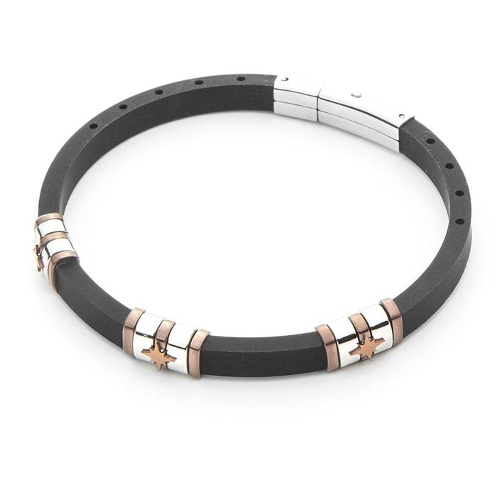 Bracciale Caucciù e rosa dei venti