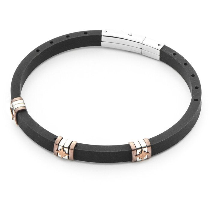Bracciale Caucciù e rosa dei venti