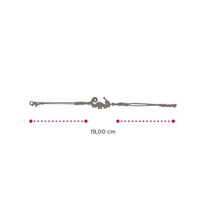 Bracciale Ippocampo Lapilli