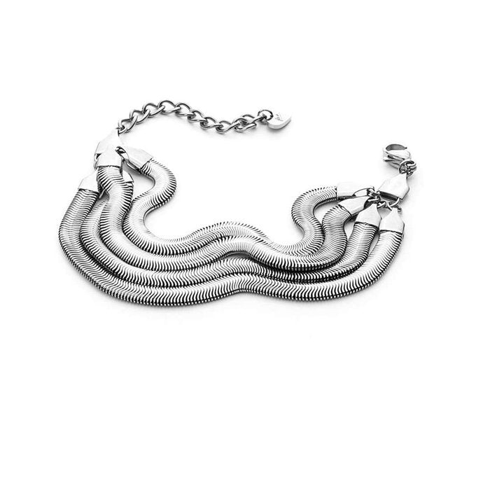 Bracciale 4 fili maglia snake