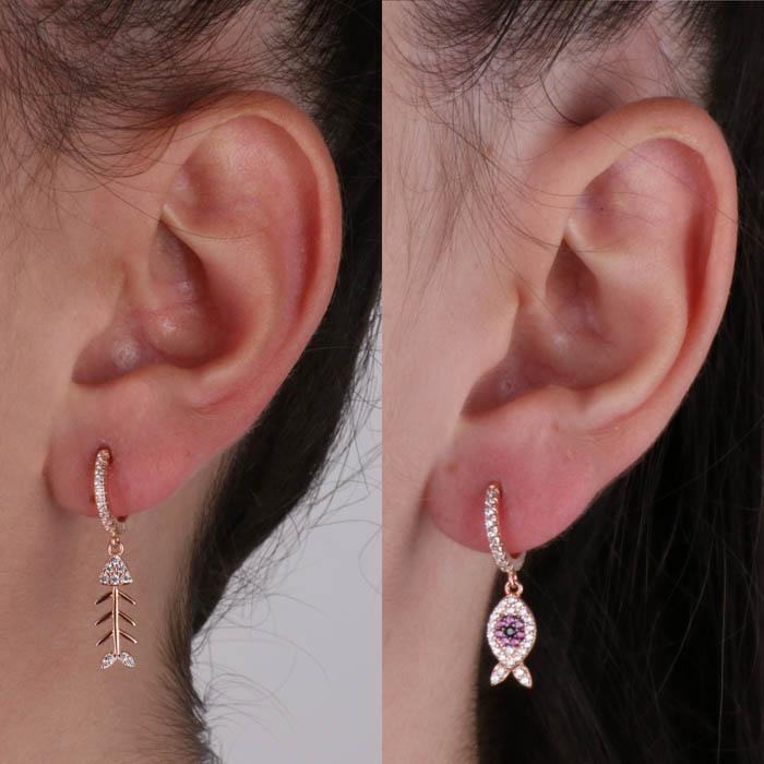 Boucles d'oreilles en argent 925