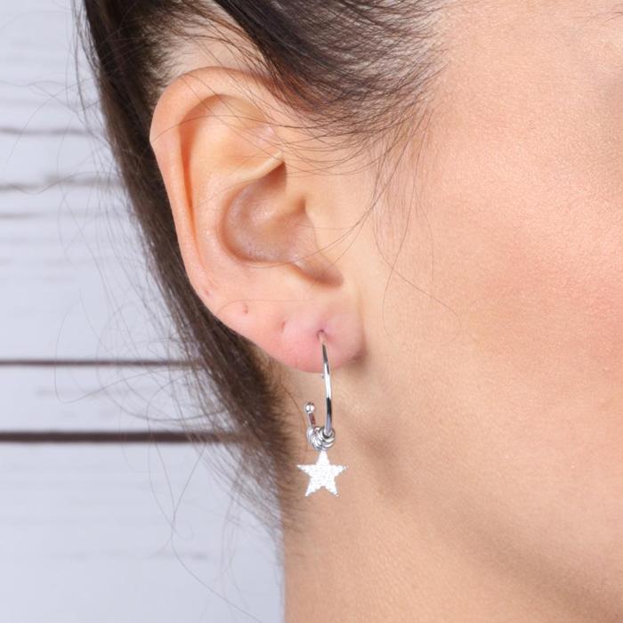 Boucles d'oreilles en argent 925
