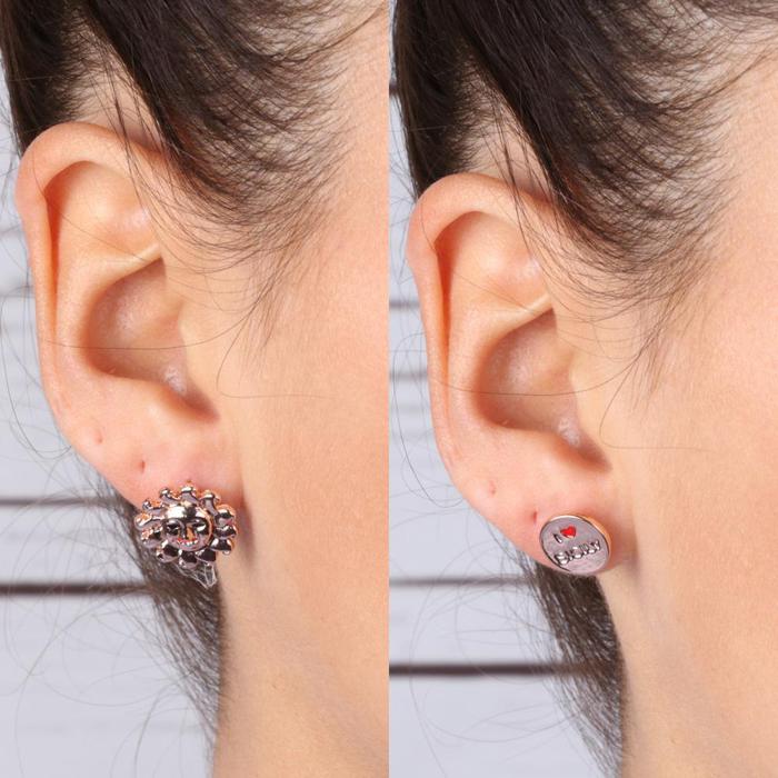 Boucles d'oreilles en métal