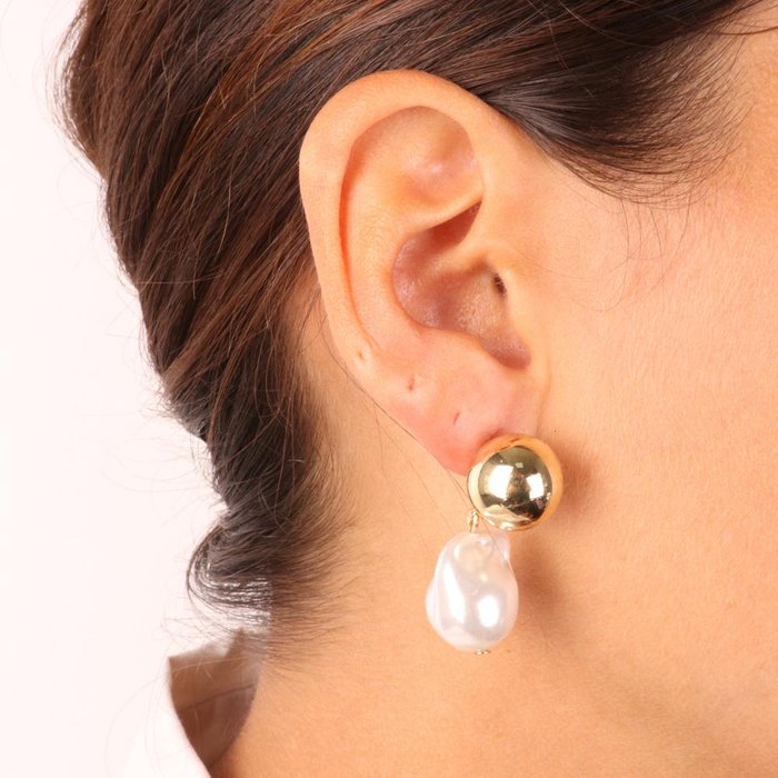 Orecchini in Metallo con perla