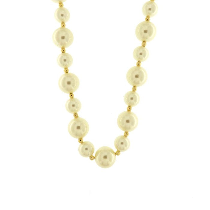 Collier en métal avec perles