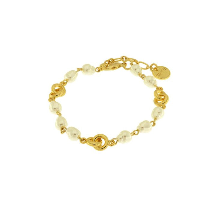 Bracciale in Metallo con perle