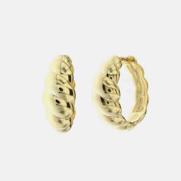 Orecchini in Argento 925 effetto torchon