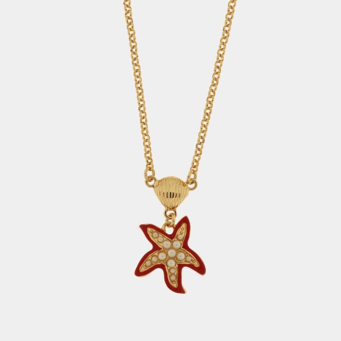 Metal Necklace with Starfish Pendant