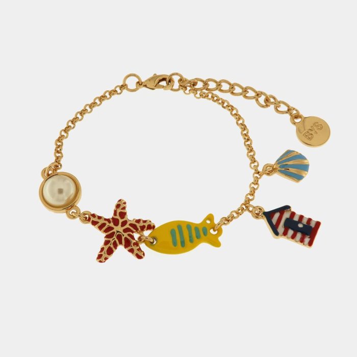 Bracciale in Metallo con simboli marini