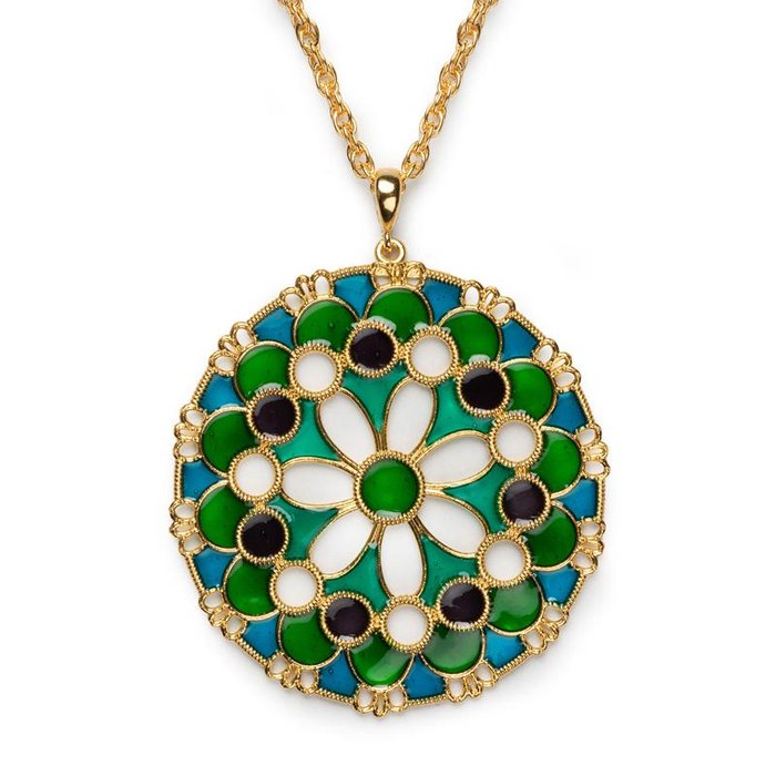 Pendente Merletti Tondo Verde