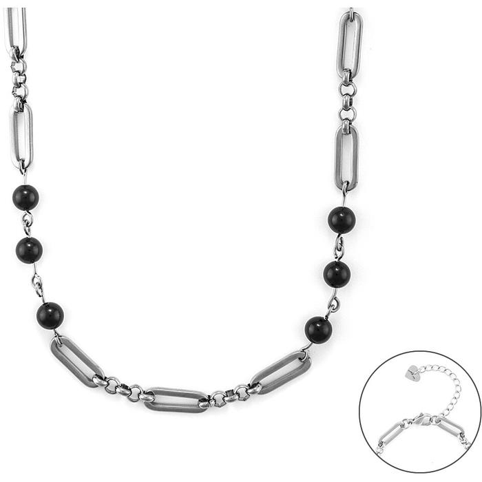 Collana pietre nere