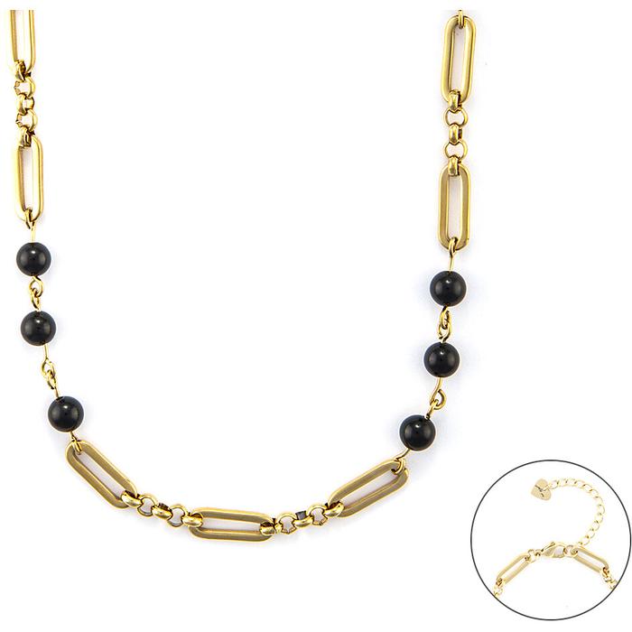 Collana pietre nere