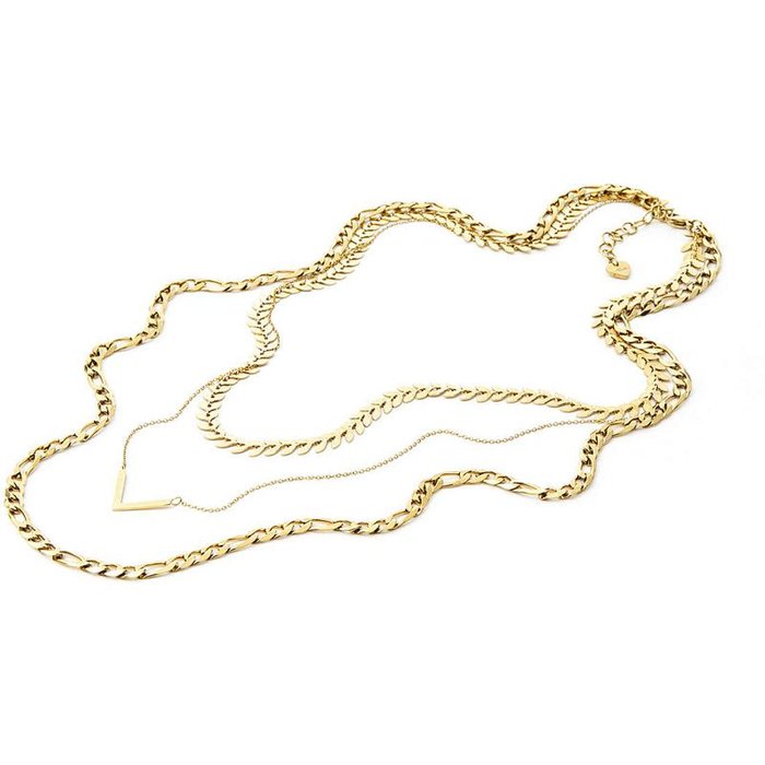 Collana donna 3 fili laminata