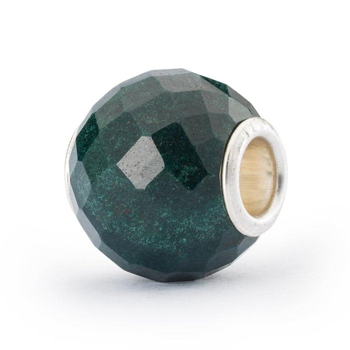 Round Faceted Green Chalcedony