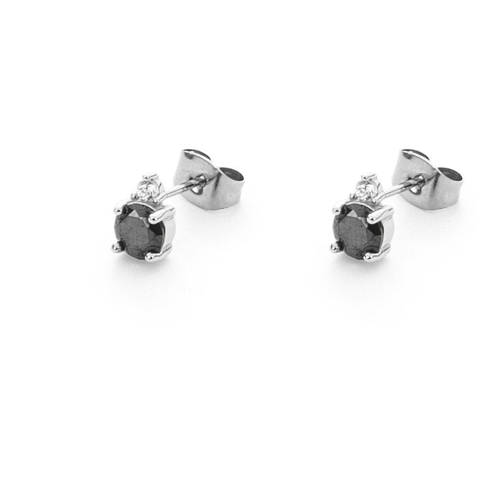 Orecchini zircone nero