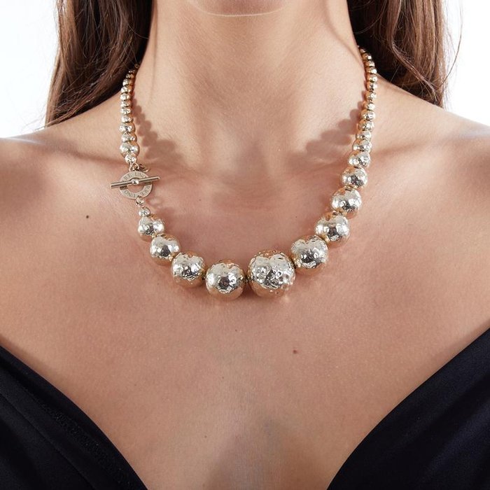 Collana in argento dorato