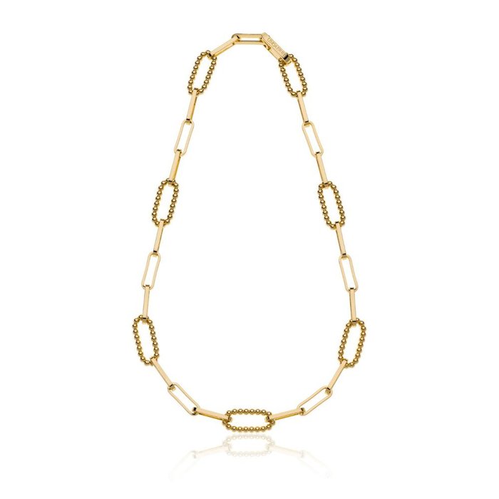 Collana con maglie di catena a palline