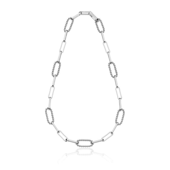 Collana con maglie di catena a palline