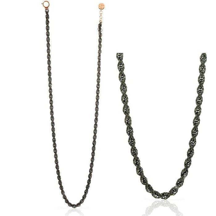 Collana in bronzo nero