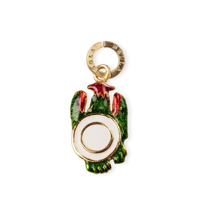 Charm Asso  d’Oro Con Smalti