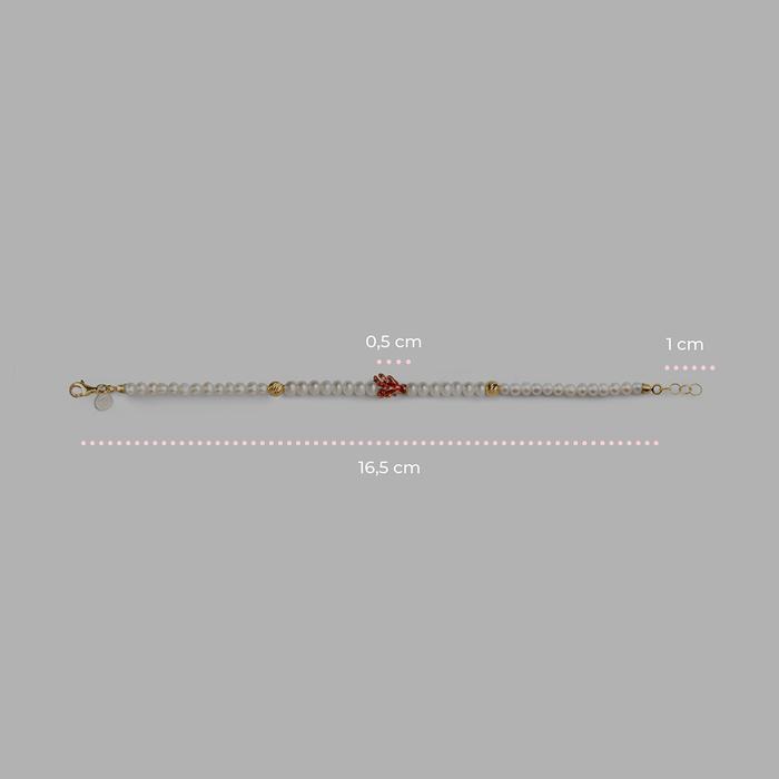 Bracciale Perle Mini Corallo