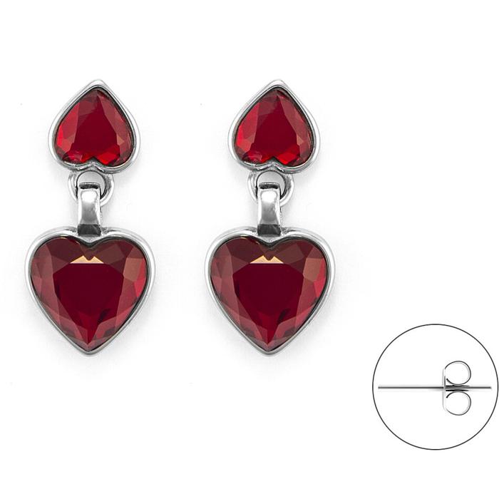 Orecchini doppio cuore