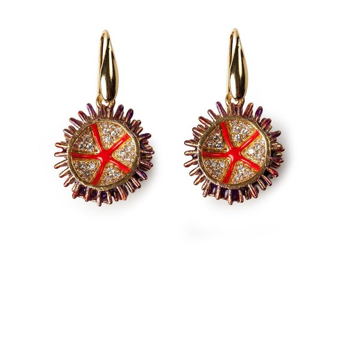 Lapilli Hedgehog Earrings