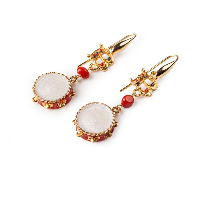Mini Logo Tambourine Earrings