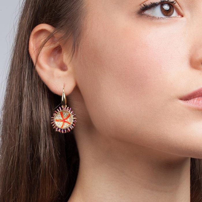 Boucles d'oreilles Lapilli Hérisson