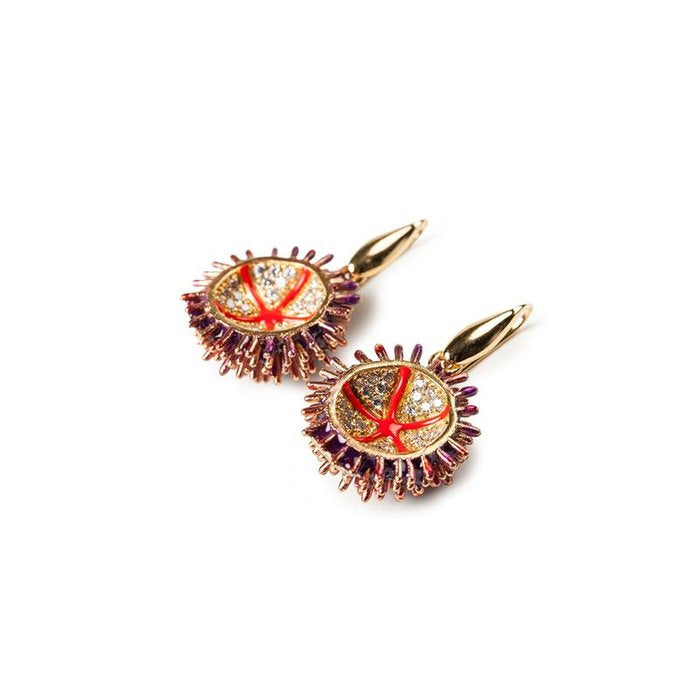 Lapilli Hedgehog Earrings