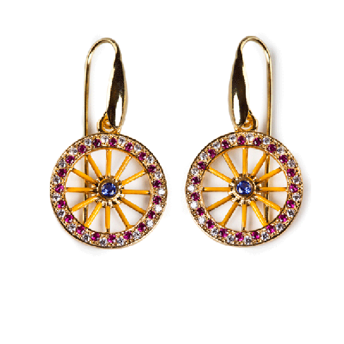 Boucles d'oreilles Lapilli Wheel
