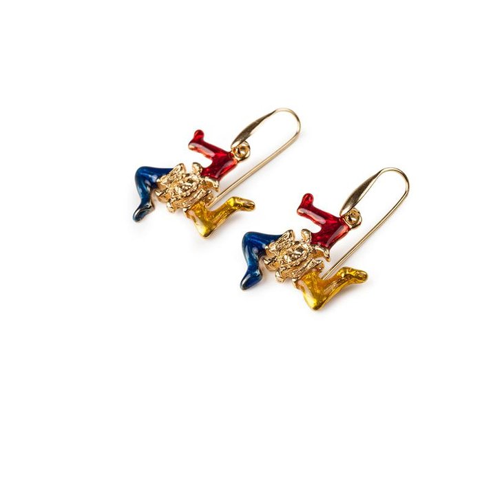 Petites boucles d'oreilles Trinacria