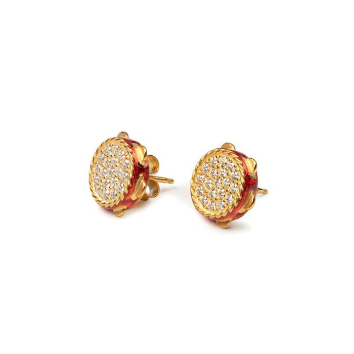 Mini Tambourine Lapilli Earrings