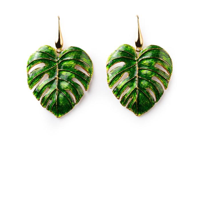 Boucles d'oreilles Monstera