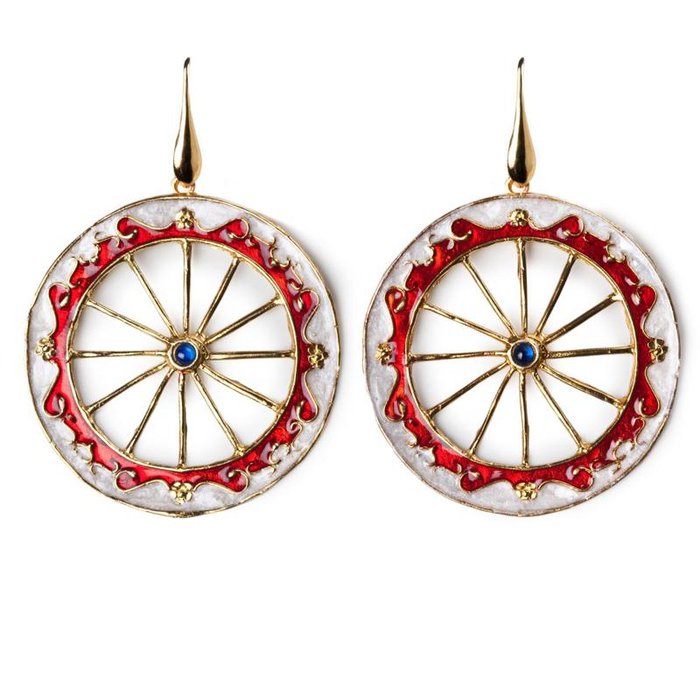 Boucles d'oreilles roue