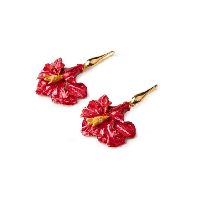 Hibiscus Earrings