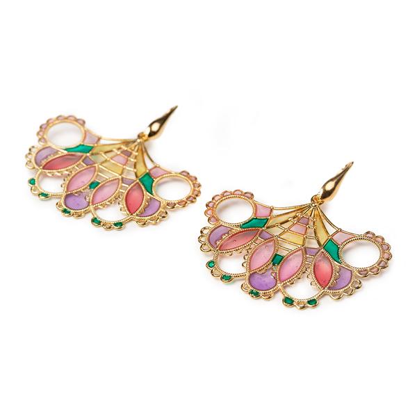 Wisteria Fan Lace Earrings