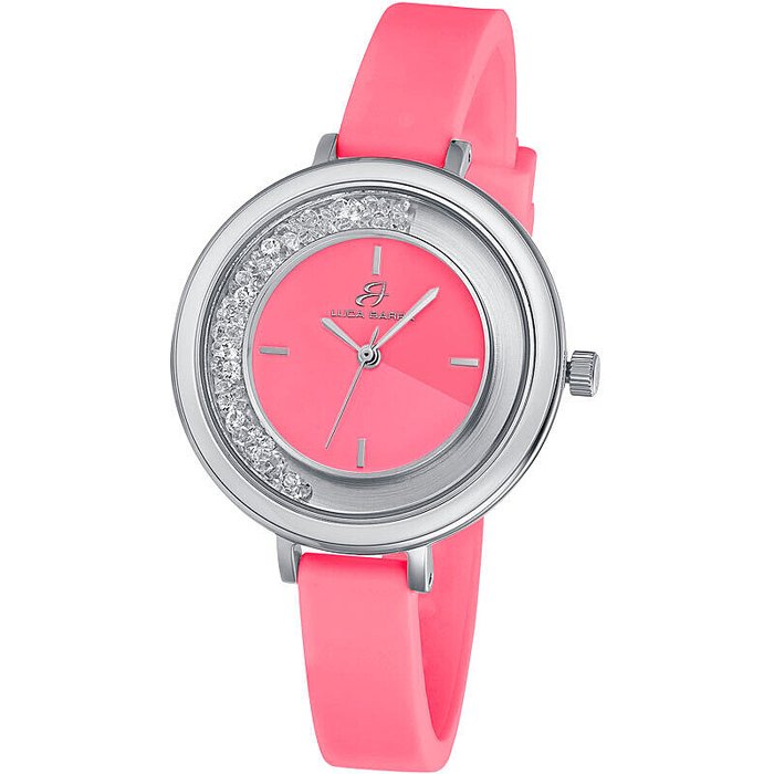 Orologio in silicone Rosa