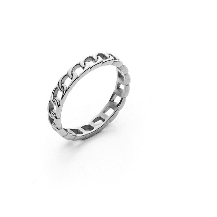 Anello maglia piatta