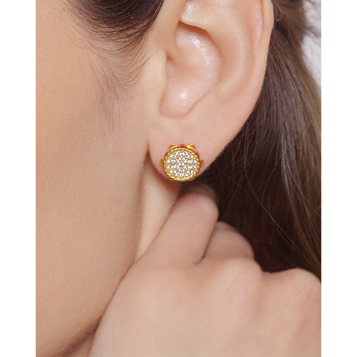 Mini Tambourine Lapilli Earrings